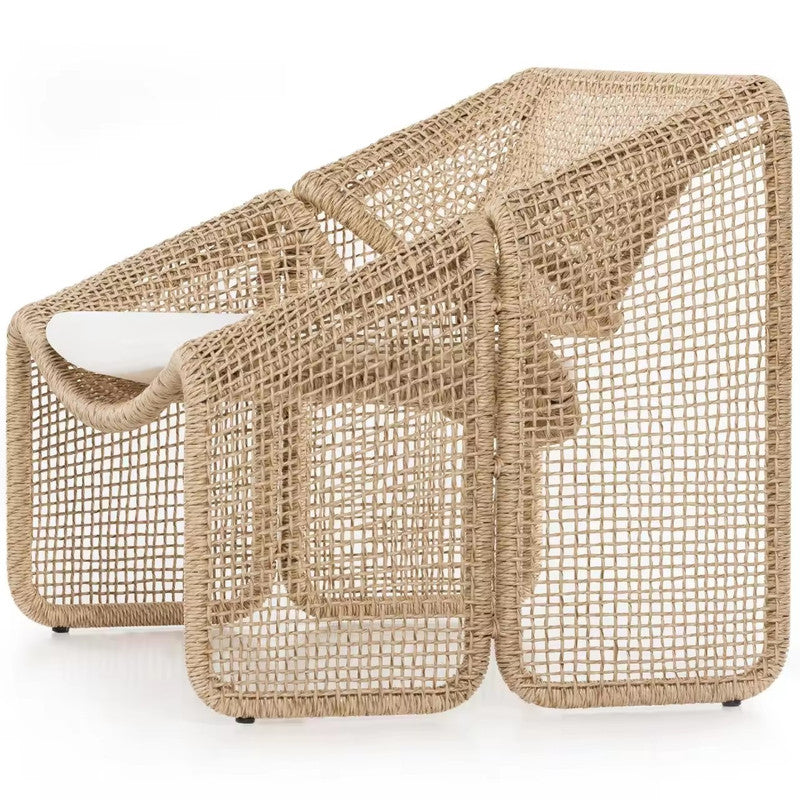Chair with Cushion and Rattan