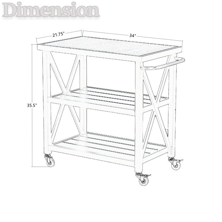 Metal Bar Cart