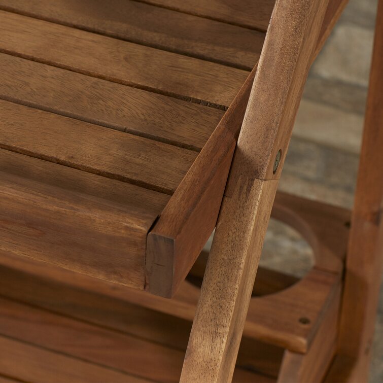 Solid Wood Bar Cart