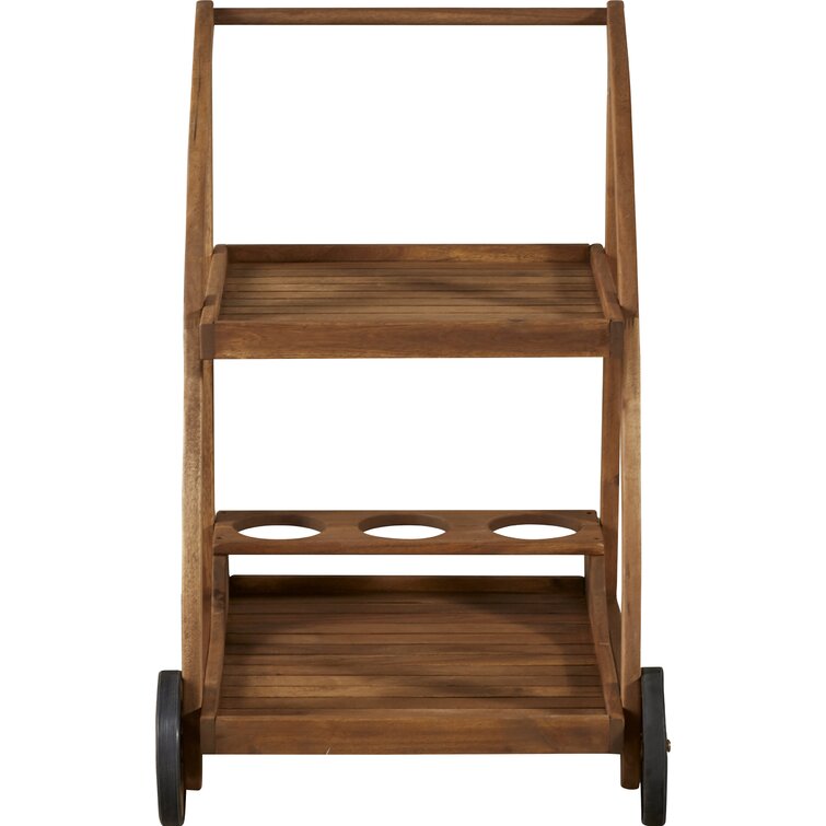 Solid Wood Bar Cart