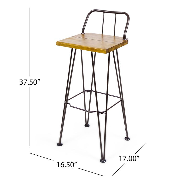 Metal Bar Set with Stools