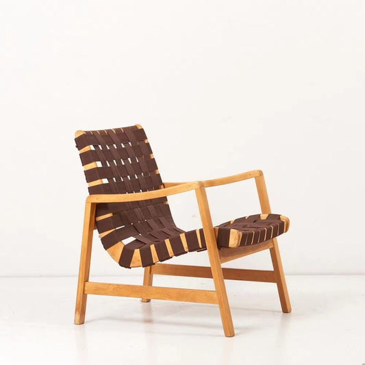 Webbing Rattan Lounge Chair