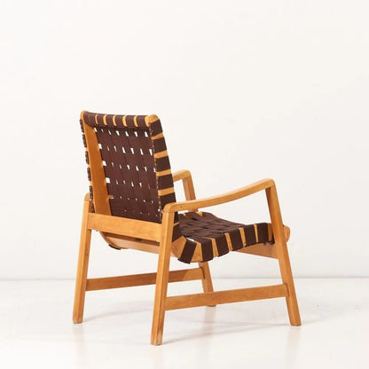 Webbing Rattan Lounge Chair