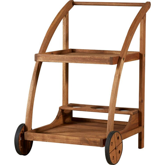Solid Wood Bar Cart